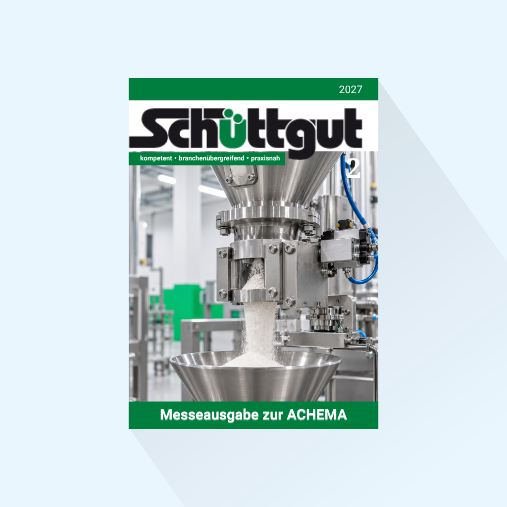 Schüttgut: Ausgabe 2/2027, Erscheinungstag: 28.04.2027 (Mai: Messeausgabe zur ACHEMA)