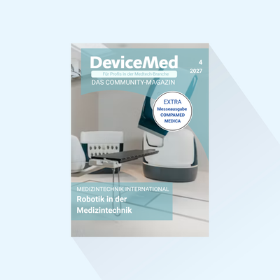 DeviceMed: Ausgabe 4/2027, Erscheinungstag: 04.11.2027 (November: Special: Robotik in der Medizintechnik,  Messeausgabe COMPAMED/MEDICA, SPS und productronica)