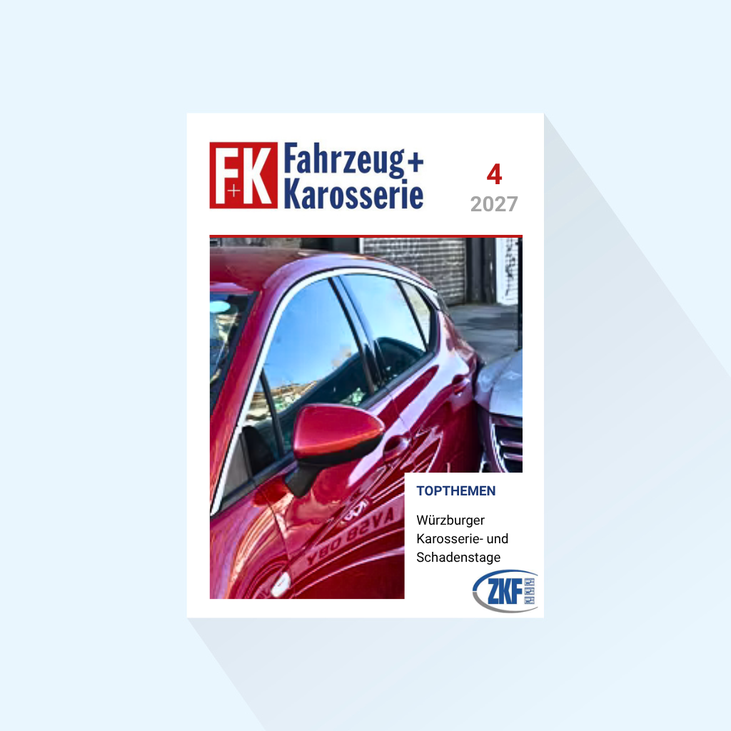 F+K Fahrzeug+Karosserie: Ausgabe 4/2027, Erscheinungstag: 22.04.2027 (April: Würzburger Karosserie- und Schadenstage)