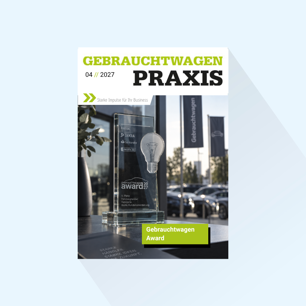 Gebrauchtwagen Praxis: Ausgabe 4/2027, Erscheinungstag: 01.04.2027 (April: Gebrauchtwagen Award