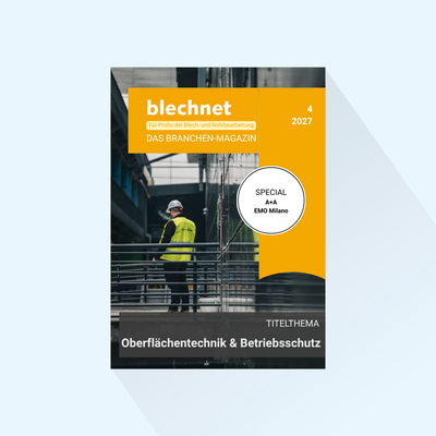 blechnet: Ausgabe 4/2027, Erscheinungstag: 20.09.2027 (September: Oberflächentechnik & Arbeitsschutz, Messe-Special zur A+A und zur EMO Milano)