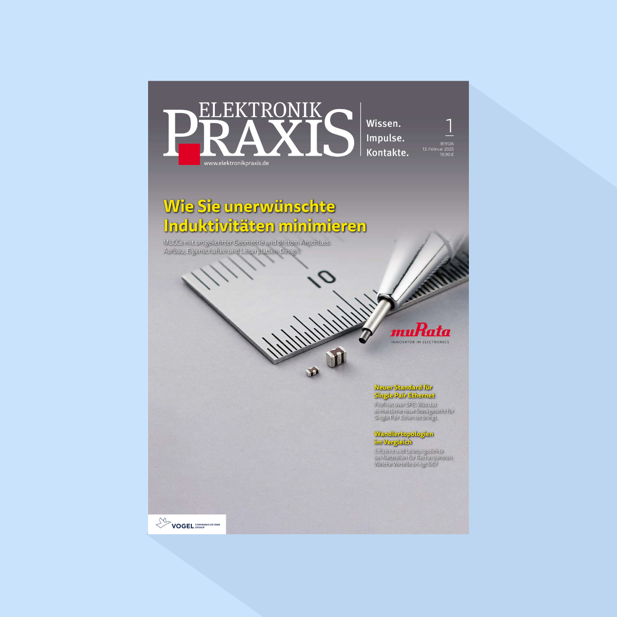 ELEKTRONIKPRAXIS: Ausgabe 1/26, Erscheinungstag: 25.02.2026 (Februar: Messeausgabe zur embedded world)