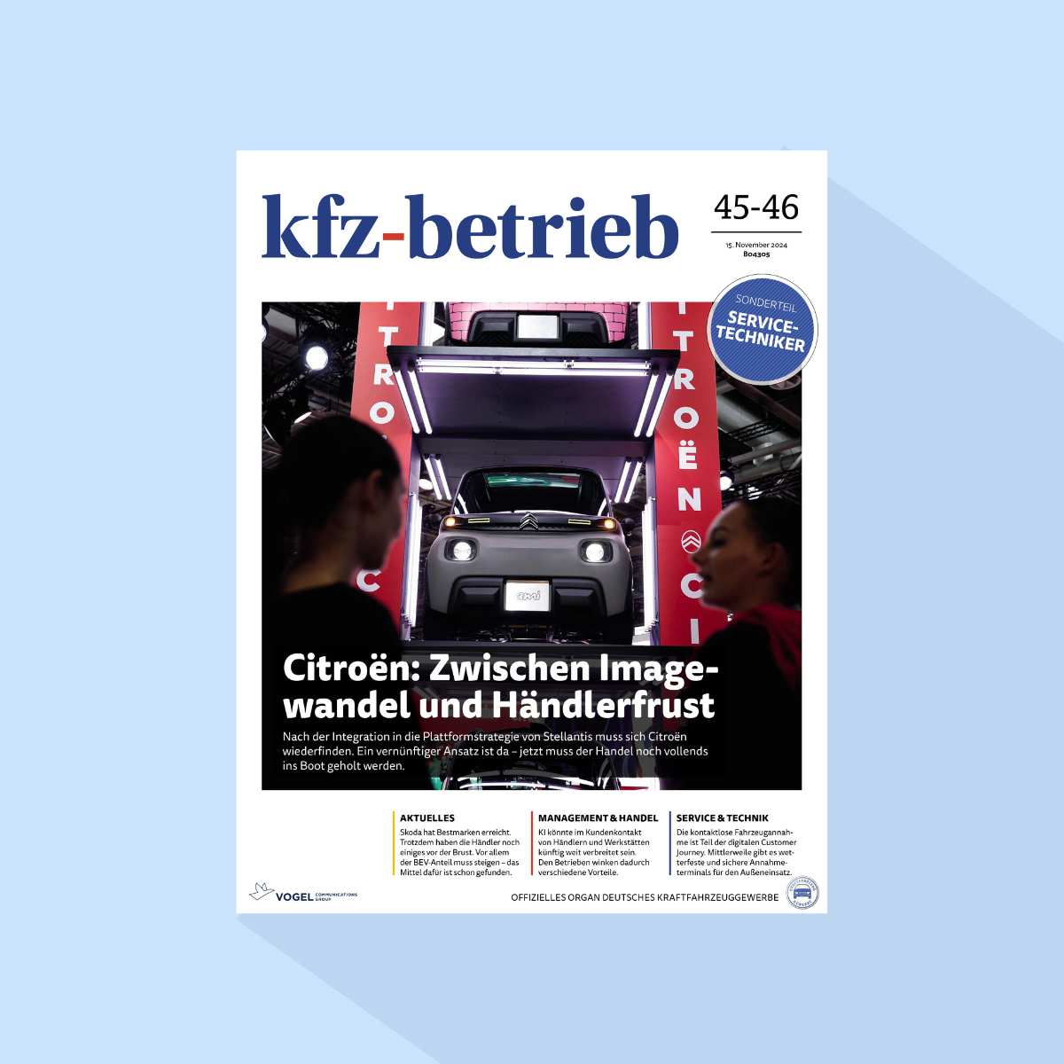 kfz-betrieb: Ausgabe 45-46/26, Erscheinungstag: 13.11.2026 (November: Kundenbindung / Bauen und Einrichten)