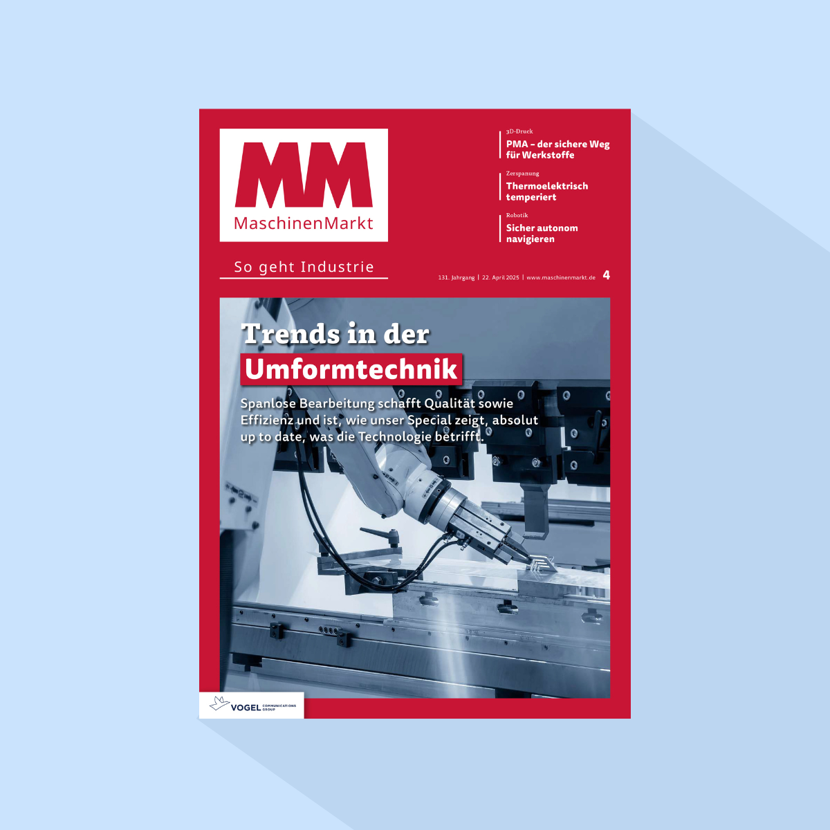 MM MaschinenMarkt: Ausgabe 4/26, Erscheinungstag: 20.04.2026 (Sondermaschinenbau)