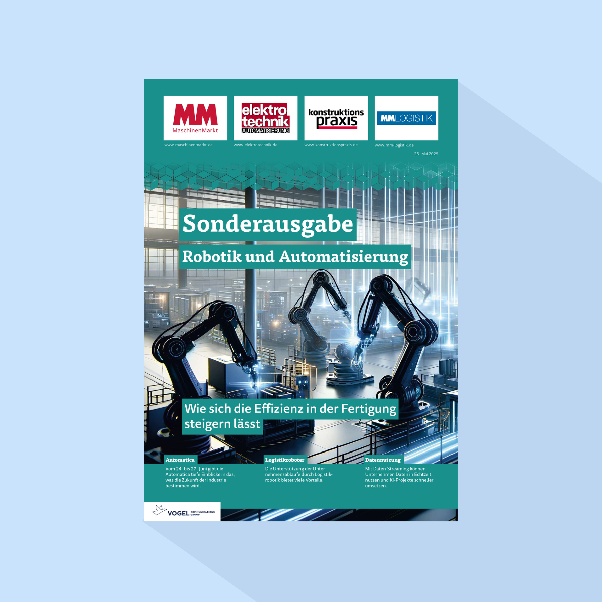 Ausgabe 213/26, Erscheinungstag: 26.05.2026 (Sonderausgabe Robotik und Automatisierung)