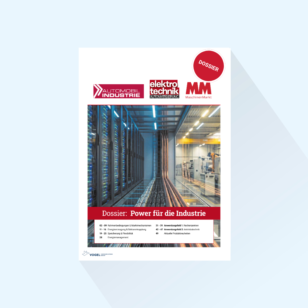 elektrotechnik AUTOMATISIERUNG: Dossier „Industrial Energy: Power für die Industrie“, Erscheinungstag 22.09.2026