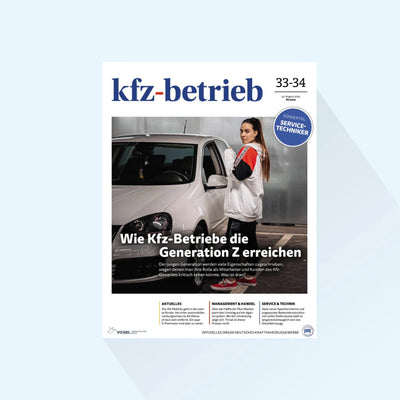 kfz-betrieb: Ausgabe 33/34-25, Erscheinungstag: 22.08.2025 (Vertriebsformate/Alternative Antriebe)