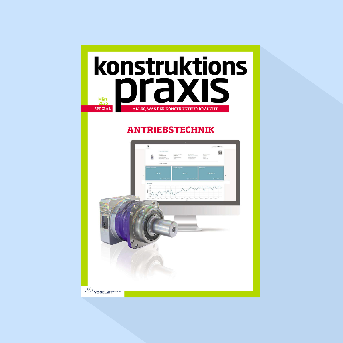 konstruktionspraxis: Ausgabe 801/26, Erscheinungstag: 08.04.2026 (April:
Sonderheft Antriebstechnik)